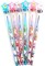 TINYMILLS 24 Pcs Unicorn Rainbow 2 in 1 Stacking Crayons with Stamp Topper
